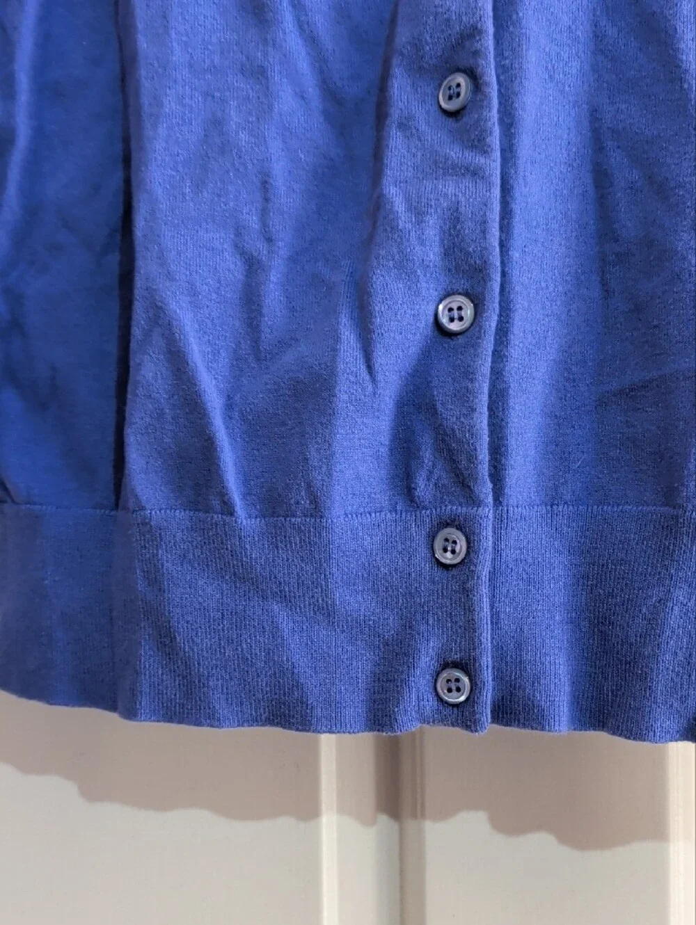 J. Crew Purple Crewneck Button-Up Cardigan